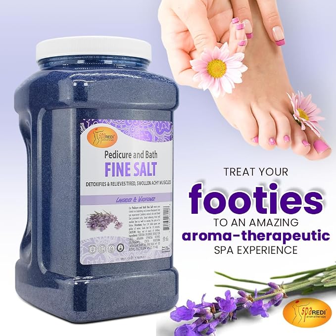 SPA REDI - Detox Foot Soak Pedicure and Bath Fine Salt, Lavender and Wildflower - Image 4