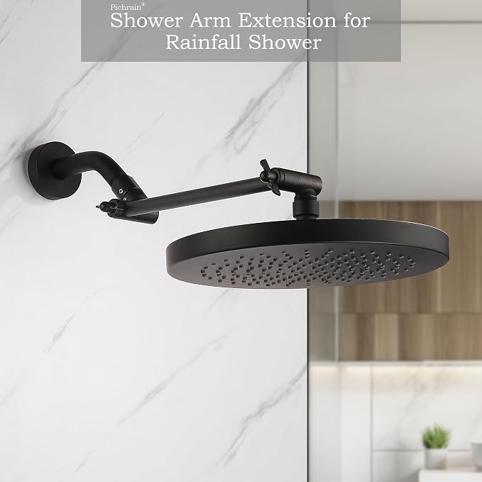 Shower Head Arm, Adjustable Shower Extension Arm - Image 3
