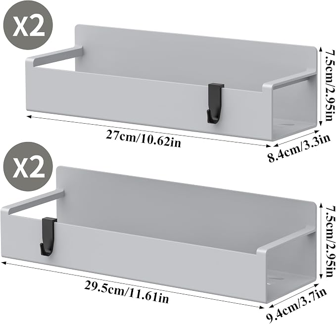 4 Pack Magnetic Spice Rack Organizer - Image 8