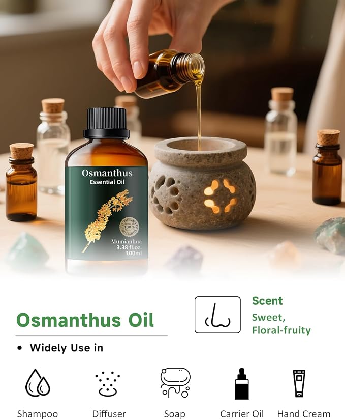 Pure Osmanthus Essential Oil, Mumianhua Natural Floral Oil - Image 5