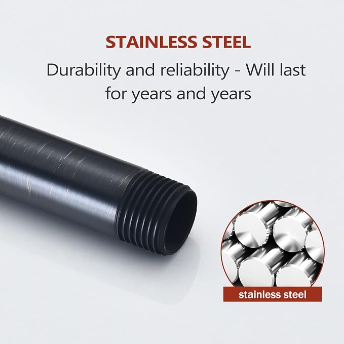 Celling Mounted Extention Stainless Steel High Density Thickened Thread Shower - Image 7
