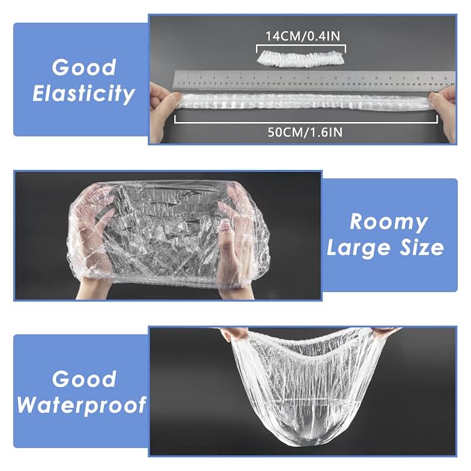 Aquior Shower Cap Disposable, Hotel and Hair Solon, Travel Spa, Home Use… - Image 2