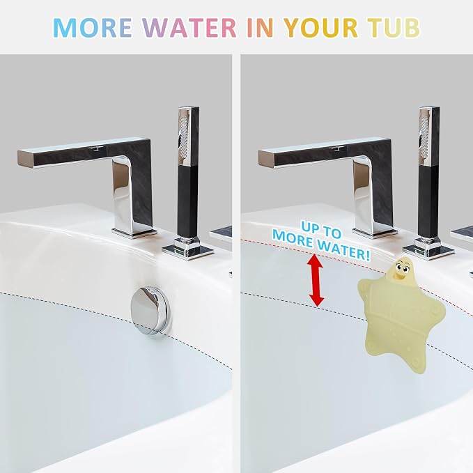 Bathtub Overflow Drain Cover, Silicone Tub Overflow Drain Cover, Soak Bathtub - Image 2