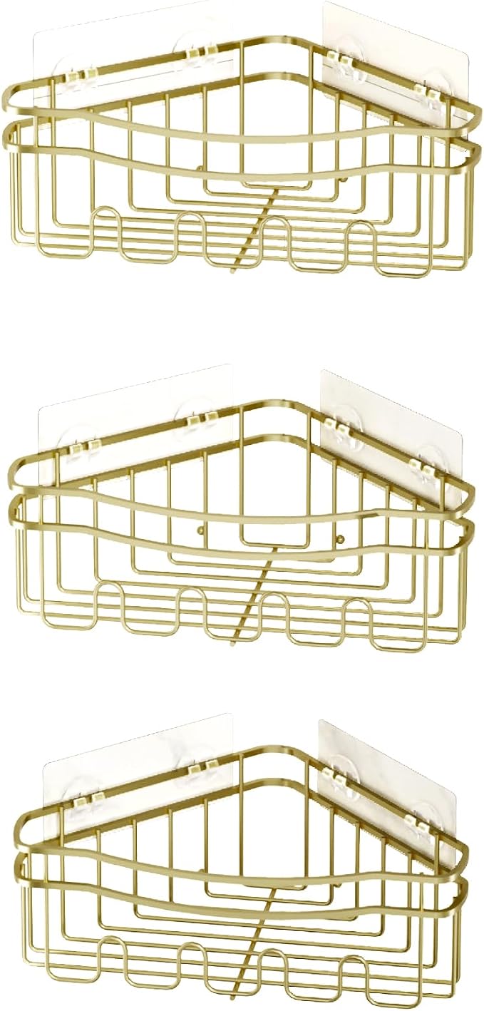Gold corner shower caddies - Image 8