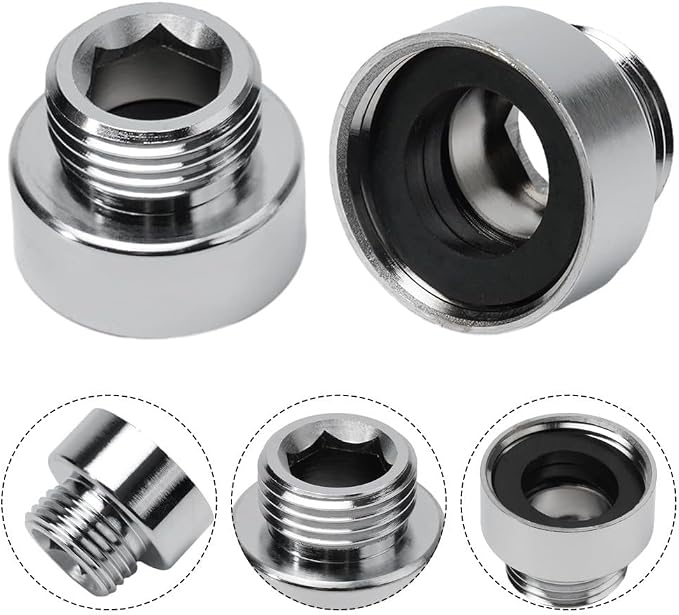 Shower Hose Head Adaptor 3/4Inch Female To 1/2Inch Male Brass Pipe Fitting - Image 3