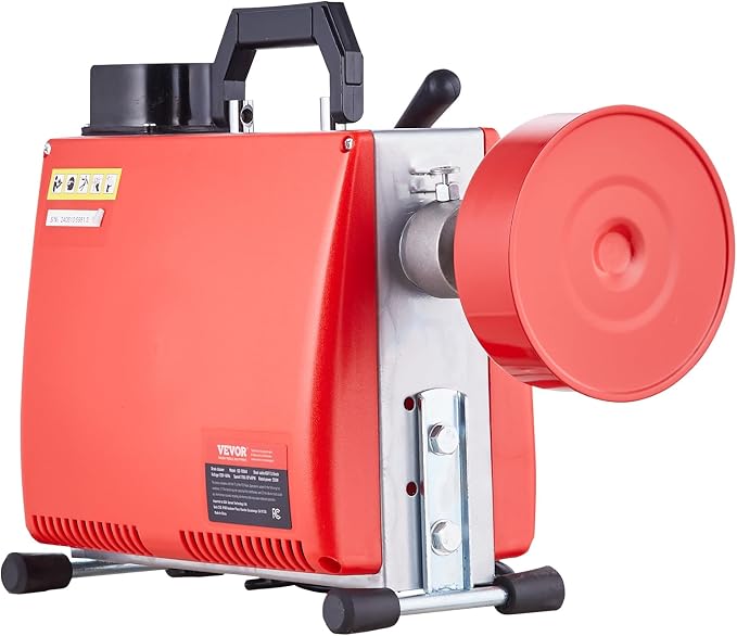 VEVOR 66FT x 5/8 Inch Drain Cleaner Machine, 250W Electric Sewer Snake Auger - Image 9