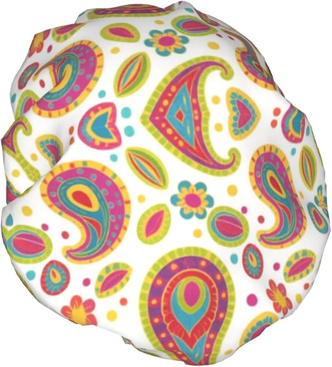 Women Girl Double Waterproof Layers Shower Cap EVA Bath Cap - Image 2
