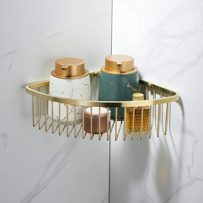Bathroom Shower Caddy Corner Shelf Basket, Ultra Sturdy Rust-Proof Stainless by GORDEE