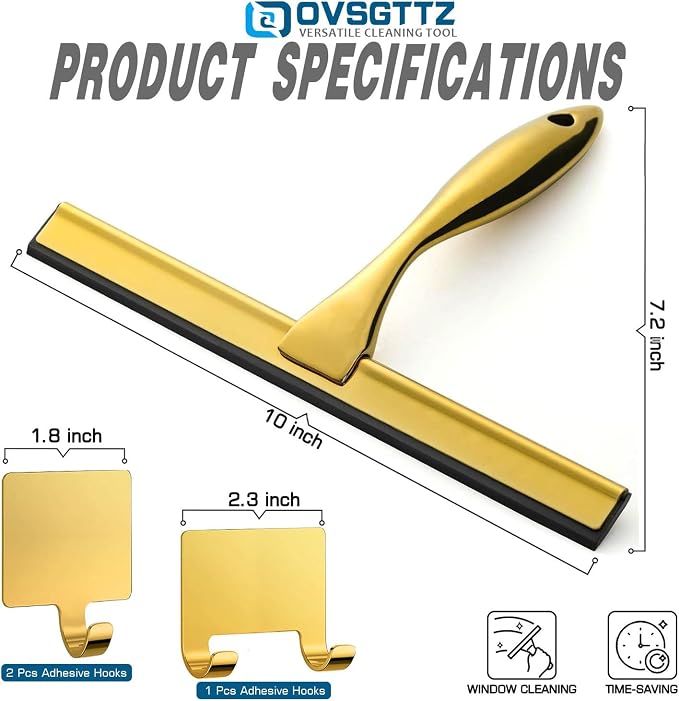 Stainless Steel Shower Squeegee - Image 6