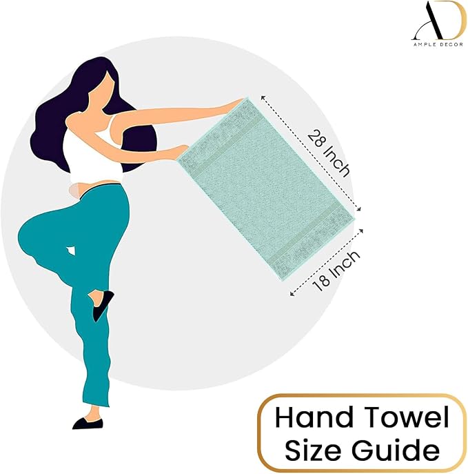 Ample Decor 100% Cotton Hand Towel - Image 8