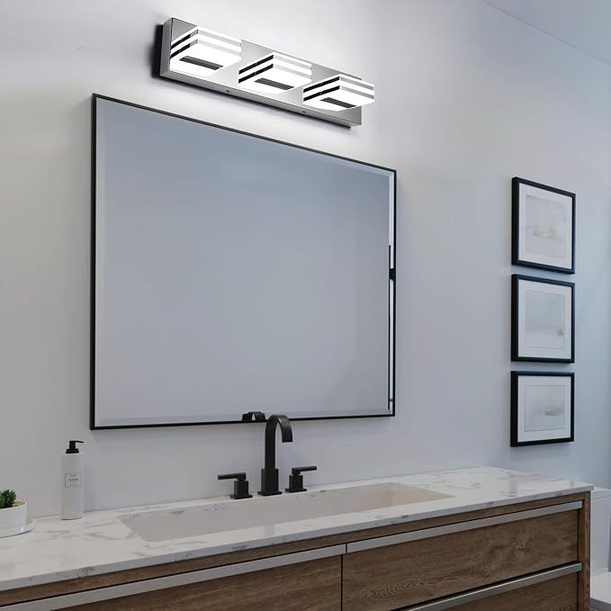 LED Vanity Lights 20in Bathroom Lights Fixtures over Mirror 3 Light LED - Image 6
