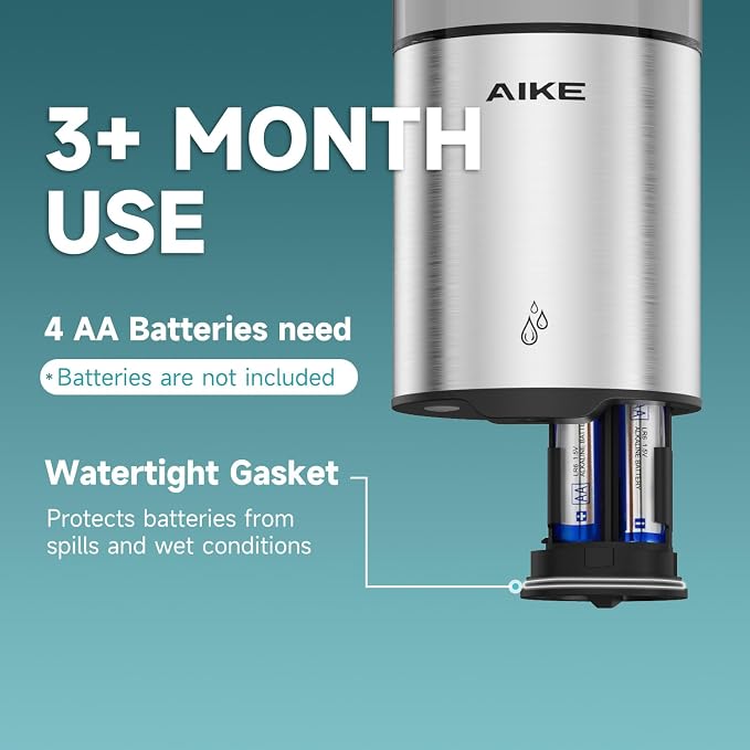 AIKE Automatic Wall Mount Liquid Soap Dispenser - Image 3