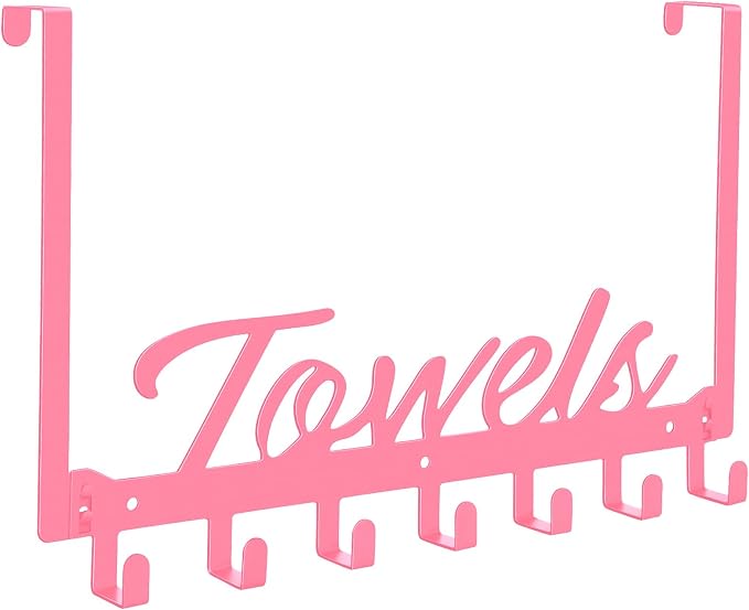 Over The Door Hooks, Towel Rack by Azmoncy