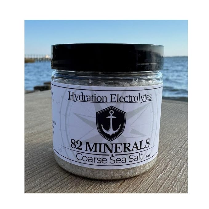 82 Minerals French Grey Sea Salt | 4oz Coarse Premium Hand-Harvested Sel Gris | by 82MineralsSeaSalt