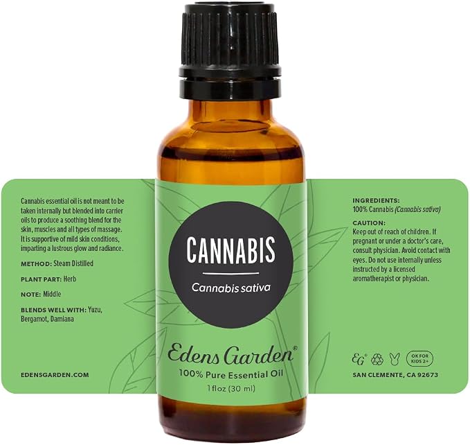 Edens Garden Cannabis Essential Oil- 100% Pure Premium Grade, Therapeutic - Image 9