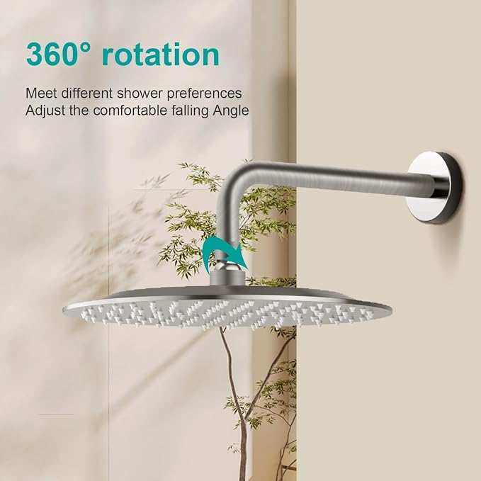 All Metal Rain Shower Head - Image 7