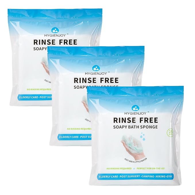 HYGIENJOY-21% Larger, No Rinse Bathing Wipes by HOME