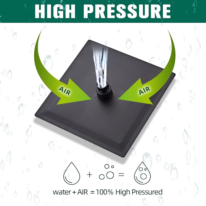 Shower Head Matte Black, Shower Faucet Set Bathroom Shower System - Image 8