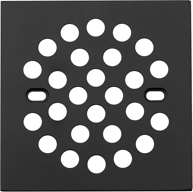 RRAJJ Square Improve 4-1/4 Inch Screw-in Shower Floor Drain Grate Strainer by RRAJJ