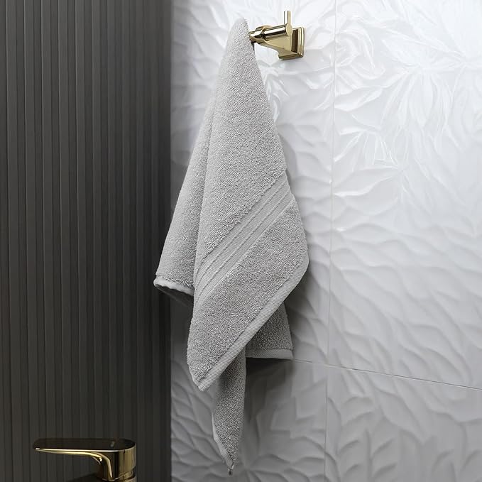 Hand Towels Pack of 4-100% Cotton & Luxury, Large Absorbent, Cozy - Image 3