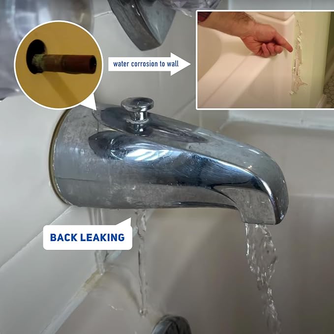 1/2" Thick Spacer for Tub Spout, Flange Trim Ring for Bath Faucet, Eschutcheon - Image 2