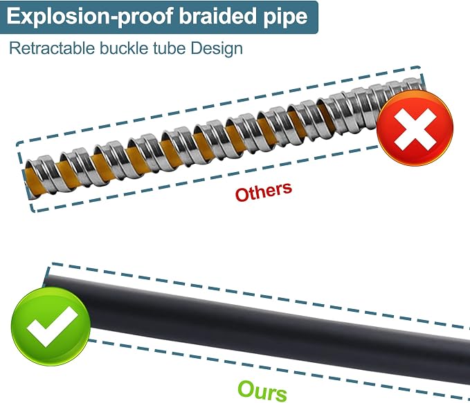Aleasha 99 Inches Extra Long Shower Hose Attachment - Image 3