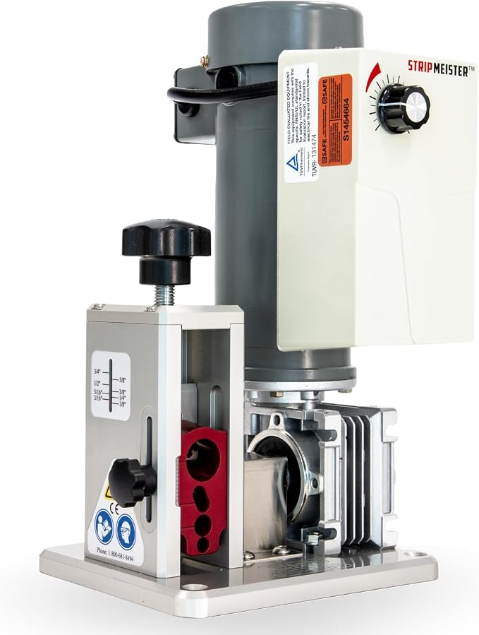 StripMeister E250 Pro Electric Automatic Wire Stripping Machine – Wire Size Up by STRIPMEISTER