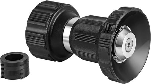 Hose Nozzle, Lichamp Heavy Duty Aluminum Fireman Style High Power Leak Proof by Lichamp