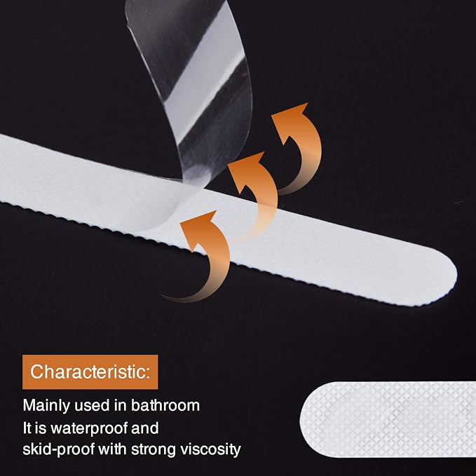 Anti Slip Shower Stickers, Safety Bathtub Strips Adhesive Decals - Image 2