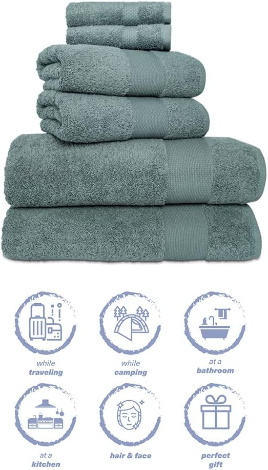 Hencely 6-Piece Bath Towel Set - Image 6