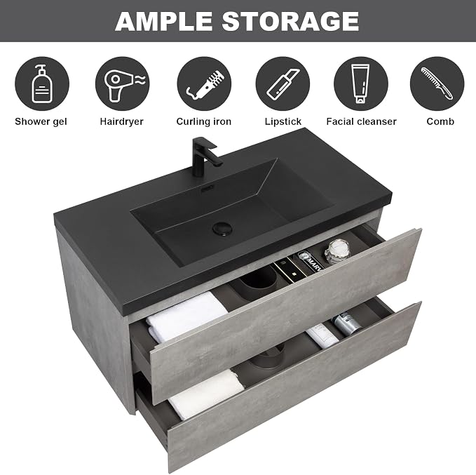 42" Floating Bathroom Vanity - Image 4
