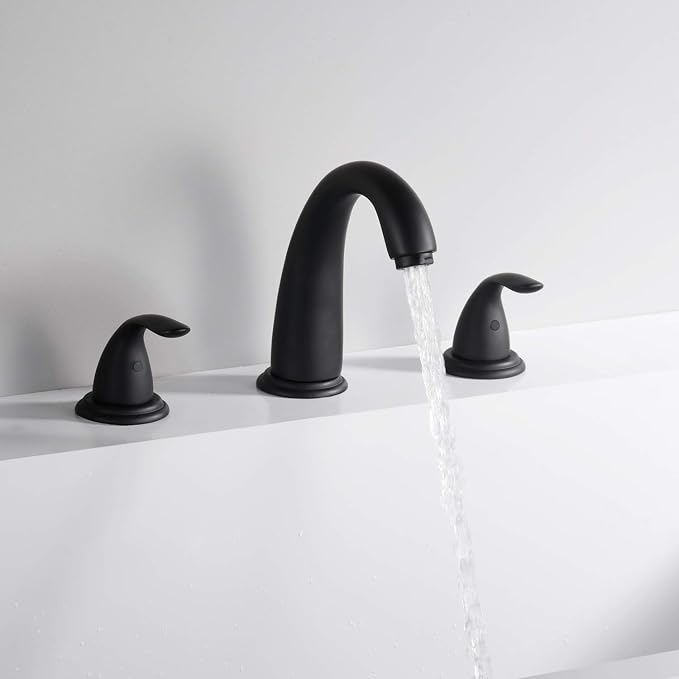 sumerain Matte Black Roman Tub Faucet - Image 5