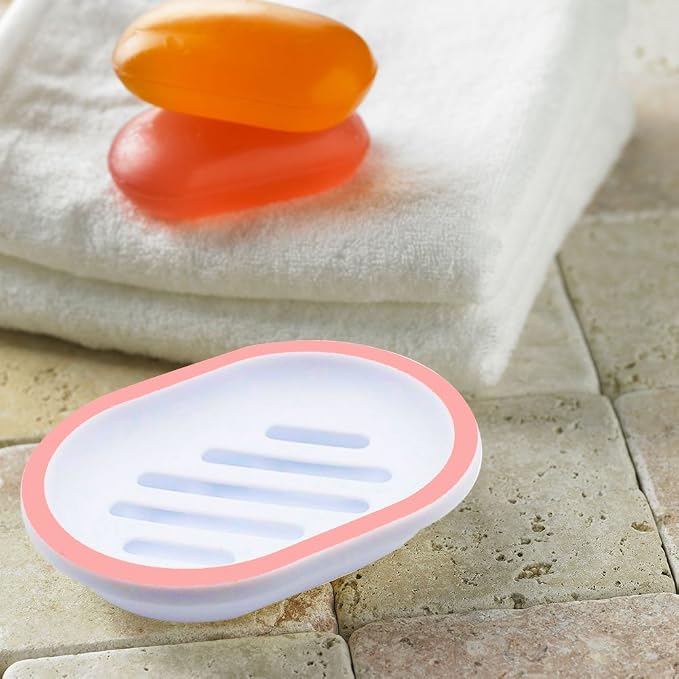 Topsky 2-Pack Oval Soap Dish, Soap Holder, Soap Saver, Easy Cleaning - Image 6