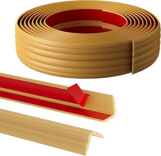40FT Flexible Wall Corner Protector Moulding Trim, Peel and Stick Inside & by pluden