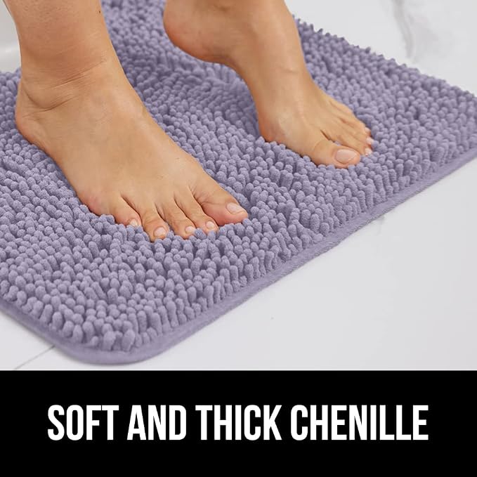GORILLA GRIP Bathroom Rug Sets, Soft Chenille 2 Piece Area Rugs Set, Toilet - Image 4