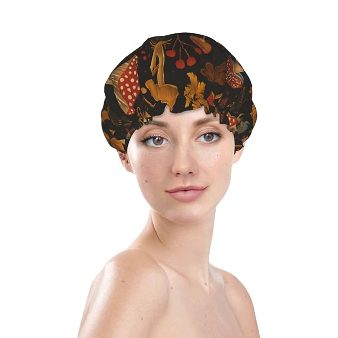 Enchanted Mushroom Forest Shower Cap - Image 3