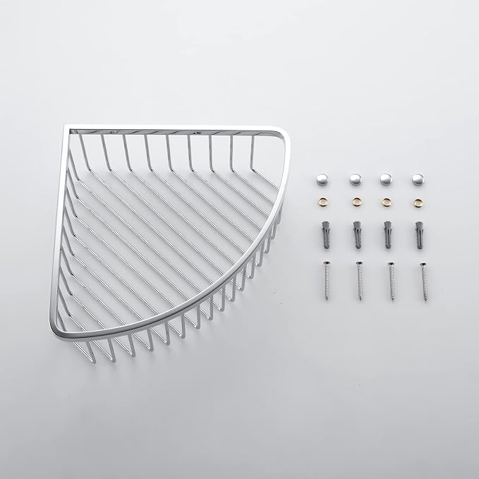 Bathroom Shower Caddy Corner Shelf Basket, Ultra Sturdy Rust-Proof Stainless - Image 6