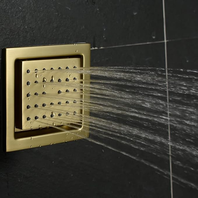 Thermostatic Shower System Brushed Gold Shower Faucet Set - Image 9
