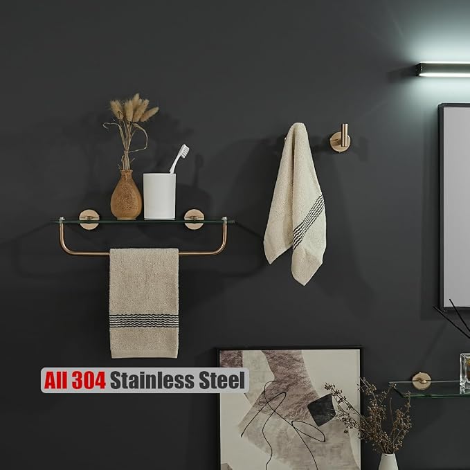JQK Bathroom Glass Shelf, Shelf - Image 4