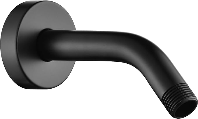 BRIGHT SHOWERS Shower Arm with Flange, Solid Brass 6 Inch Wall Mount Shower by BRIGHTSHOWERS
