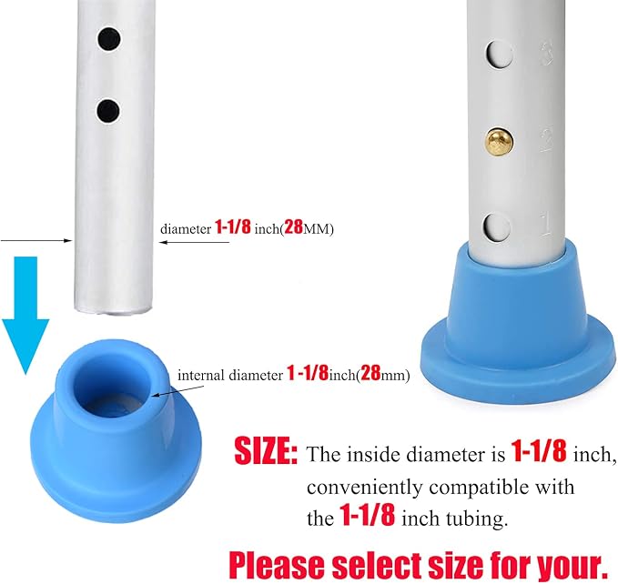 Replacement Feet for Shower Chair Bath Seat, Shower stools and Transfer Bench - Image 5