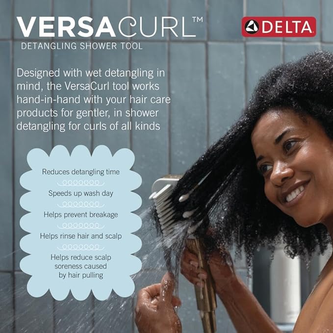 Delta VersaCurl Detangling Handheld Shower Head Tool - Image 2
