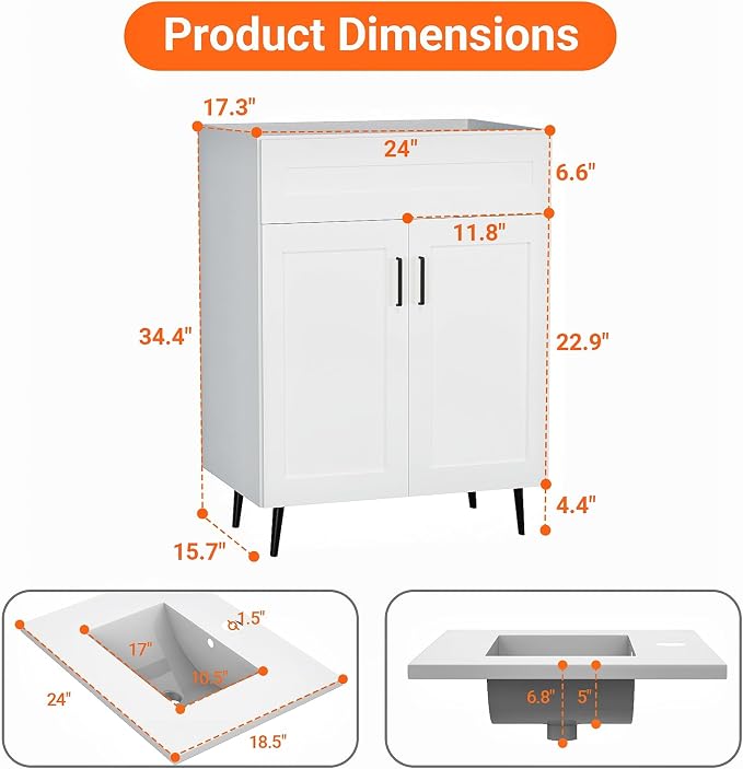 24/30/36 Inch Bathroom Vanities - Image 2
