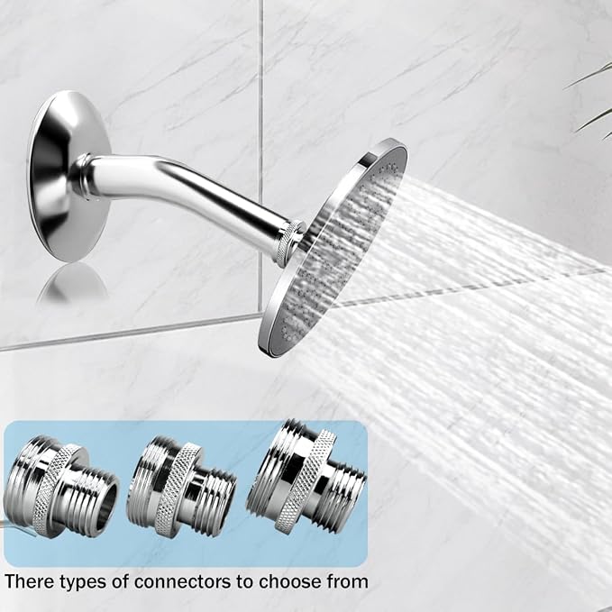 Ball End Shower Arm Adapter for Converting Old Fashioned Ball Shower Arm to - Image 5