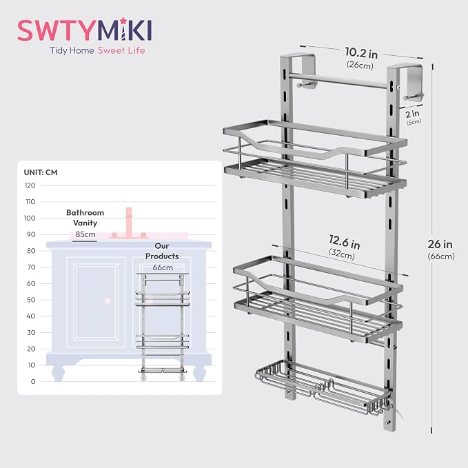 SWTYMIKI Over the Door Shower Caddy - Image 7