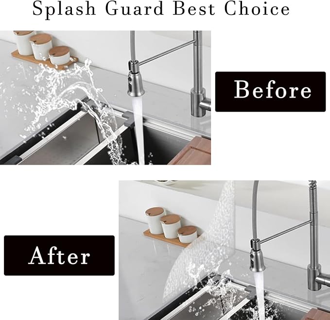 Shower Splash Guard Set Acrylic Shower Water Barrier Corner Splash Protector - Image 6
