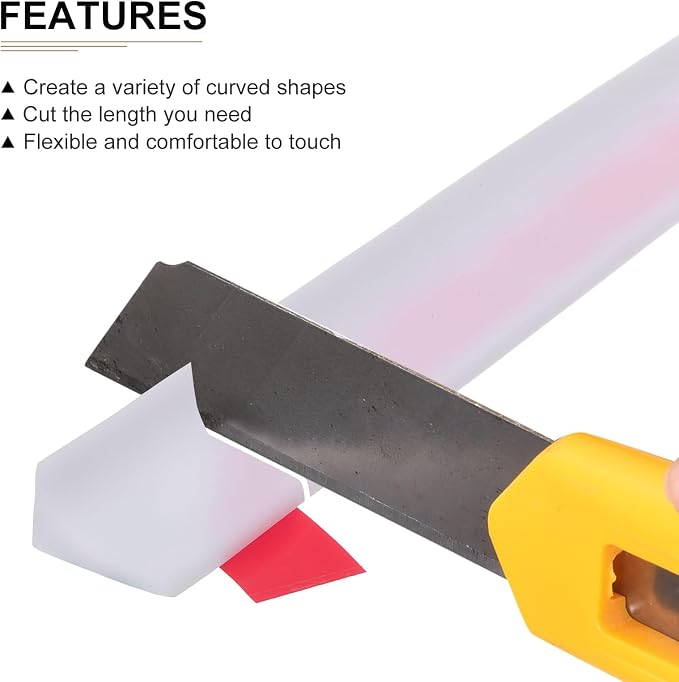 79"x0.8"x0.5" Collapsible Shower Barrier Stopper - Image 3