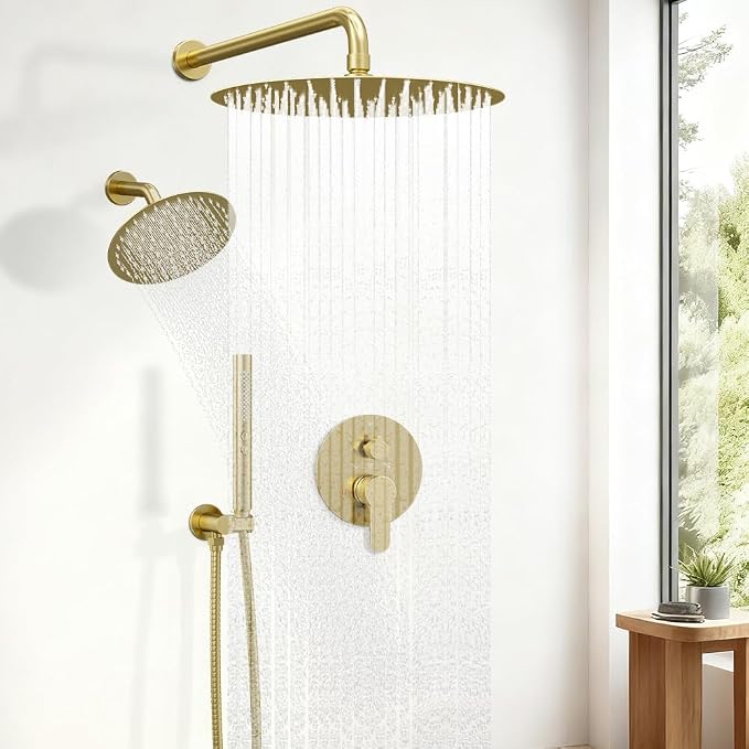 Shower Systems STARBATH 12+6" Round Dual Rainfall Shower Head - Image 6