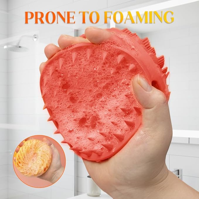 2 in 1 Silicone Body Scrubber & Scalp Scrubber, 2026 Upgrade Handheld Shower - Image 6