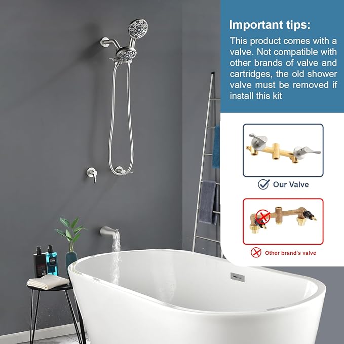 2 Handle Shower Faucet Set - Image 2